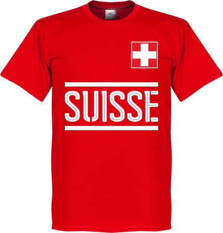 Zwitserland Team T-Shirt - Rood - S