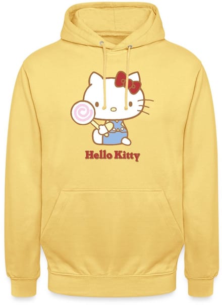Hello Kitty Met Een Lollipop Hoodie Unisex
