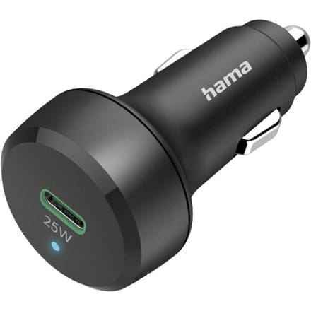 Hama USB-oplader 25.00 W 1x USB-C USB PD Zwart Auto, Vrachtwagen
