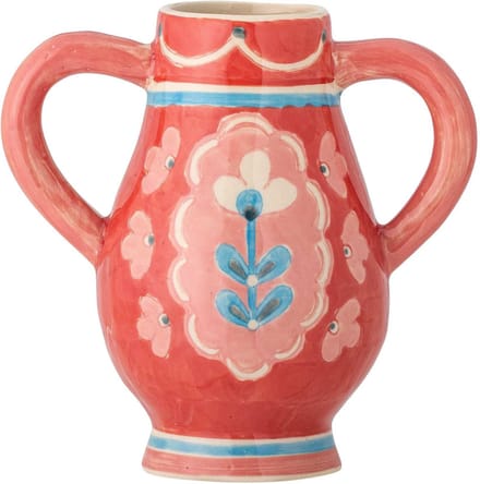 Bloomingville Vaas aardewerk rood Odina 15cm