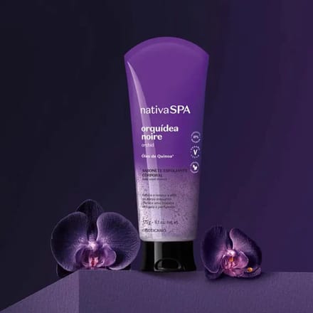 Nativa Spa Black Orchid exfoliating Liquid Soap, 175 ml