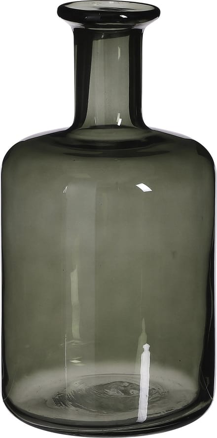 Mica Decorations Regal Fles Vaas - H30 x Ø16 cm - Glas - Groen