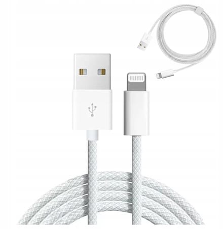 Oplader kabel geschikt voor iPhone - Zenwire - Oplaadkabel - USB-C naar lightning kabel - Quick Charge - 2 m - Geschikt voor Apple CarPlay - Wit