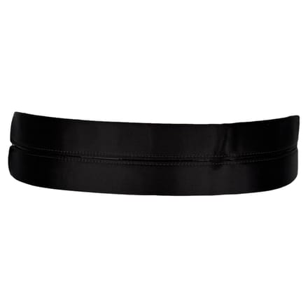 Lanvin Brede Tailleband in Zwarte Satijn