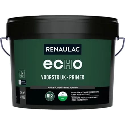 Renaulac Echo Bio Primer - Muur En Plafond - Mat Wit - 10l