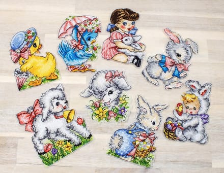 Leti Stitch Easter Ornaments Kit borduren (pakket) L8032
