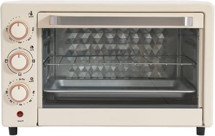 Compacte Mini-oven - Kleine bakoven - Snel opwarmen - Pizzafunctie met timer - 22 liter inhoud - Wit