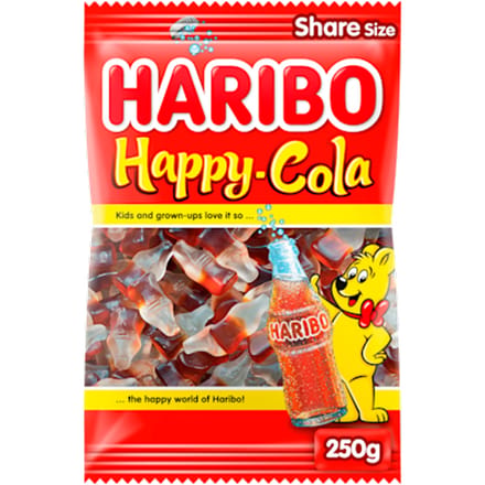 Snoep Haribo Happy Cola zak 250gr