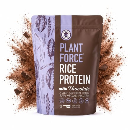 Plantforce Rijst Proteïne - Chocolade - 800 gram - Vegan, Heerlijk en volledig natuurlijk