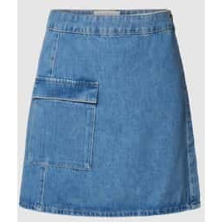 Exclusieve collectie - jeansrok in wikkellook