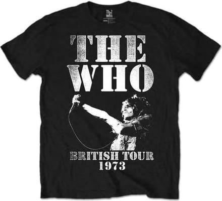 The Who - British Tour 1973 Heren T-shirt - M - Zwart