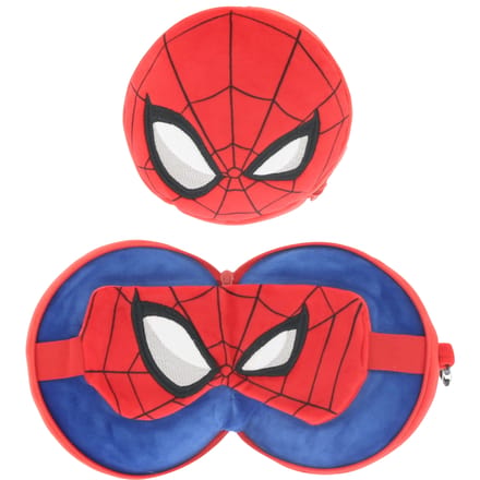 Spiderman 2 in 1 slaapmasker en reiskussen