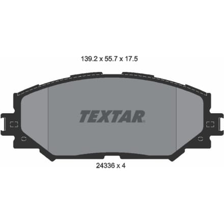 Remblokset TEXTAR 2433601, voor