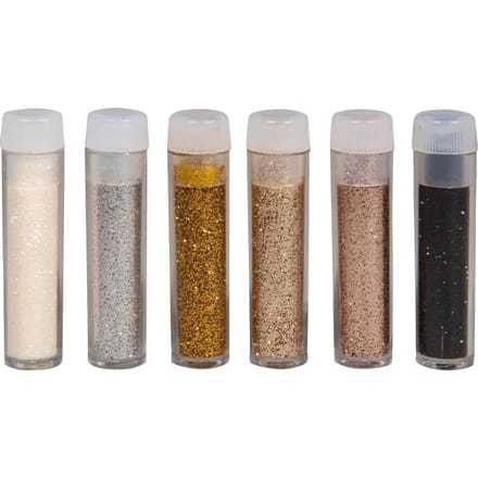 Biologische glitter "Minikleurenmix", 6 x 2 g - Glamour