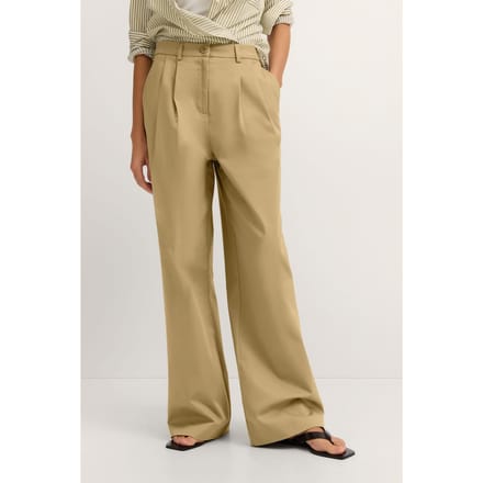 Bugatti Damen Chino met dubbele plooi