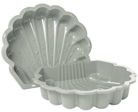 Zand- en Water Schelp pastel Zandkleur, 2 delig