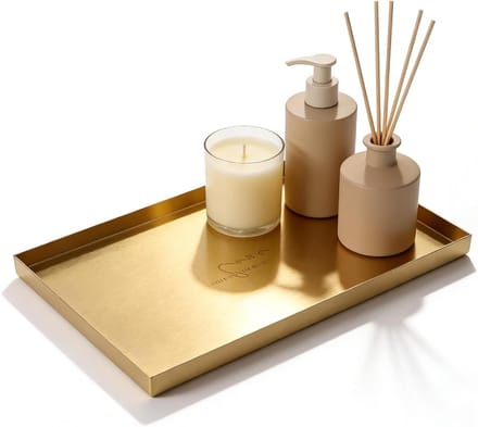 Decoratieve Juweel Tray van RVS, 30x20cm, Perfect als Make-up Organizer en Sieradenopberger