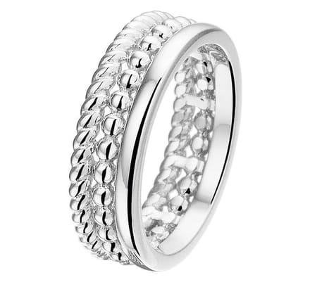 Zilver Gerhodineerde Ring 1326683 19.00 mm (60)