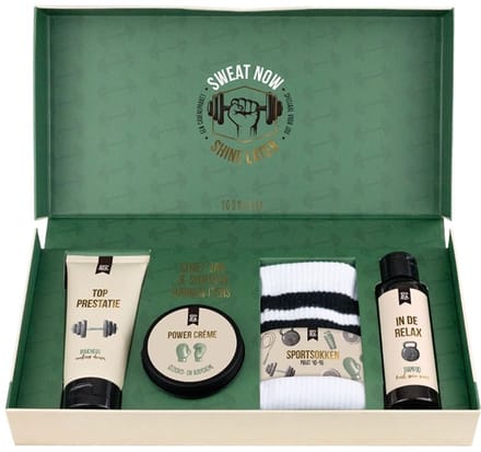 100%LEUK - Cadeaupakket - Sweat now Shine later