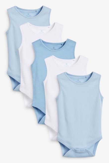 Next - Jongens - Babyrompertjes met hemdje - Blauw