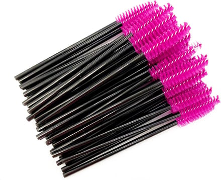 Bijoux by Ive - 10 Make-up - mascara - wenkbrauw - wimper - Borsteltjes met roze top