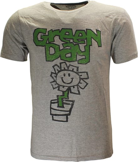 Green Day Flower Pot T-Shirt - Officiële Merchandise - M