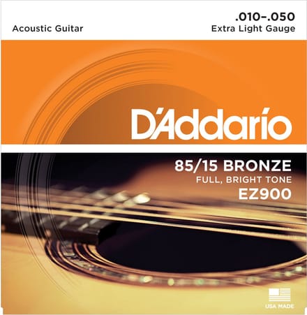 D'Addario EZ900 Akoestische / Western Snaren Extra Light (10-50)