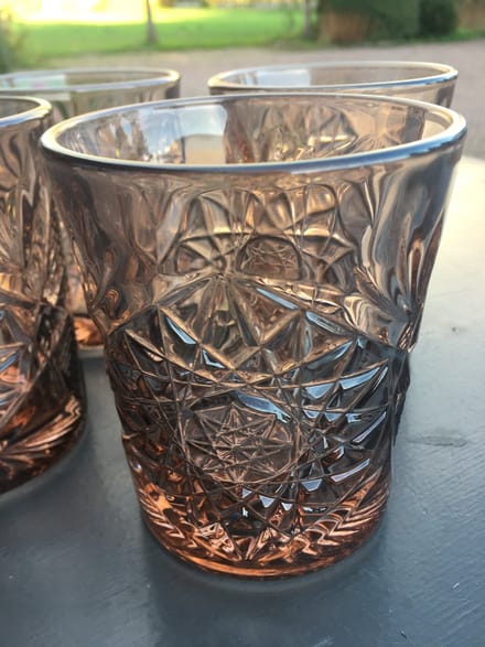 Waterglas van geslepen glas - set van 4 stuks - Pomme Chatelaine.NL