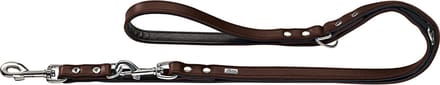 Hunter Dresseerlijn Basic - Hondenriem - 200x1.3 cm Bruin Zwart