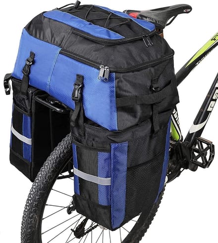 Fiets Achtertas - Frame Tas - Lange Afstand - 3-in-1 Ontwerp - 70L Capaciteit - Zwart