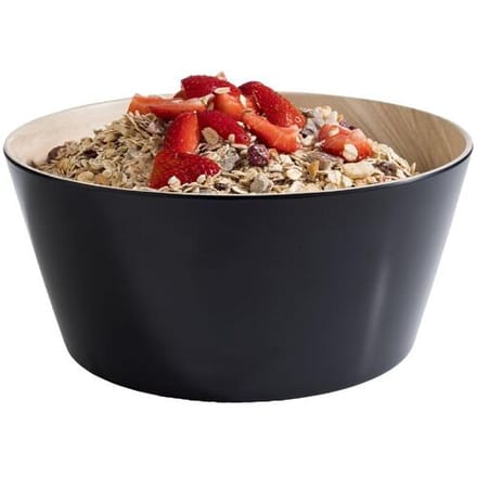 GGM Gastro (6 Stück) Schale - FRIDA - Melamin - 2,2 Liter - Ø 220mm - Schwarz