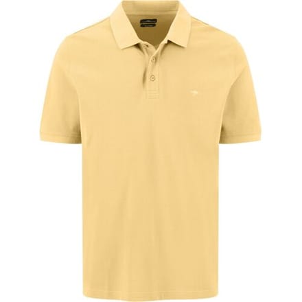 Fynch-Hatton Polo New Solid Piqué 2-Ply Cotton Pale Yellow / male