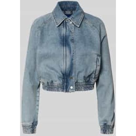 relaxed fit jeans-bomberjack van katoenmix
