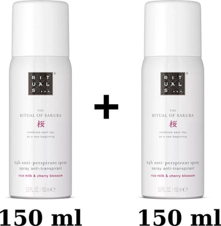 Rituals - Sakura - Anti-perspirant Spray 2 X 150 ml = 300 ml