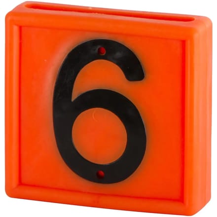 Genummerde markeerkraag om op de armband te schuiven Kerbl N°6 (x10)