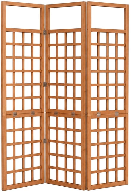 Plantenklimrek - 180x121 cm - opvouwbaar - hout - bruin