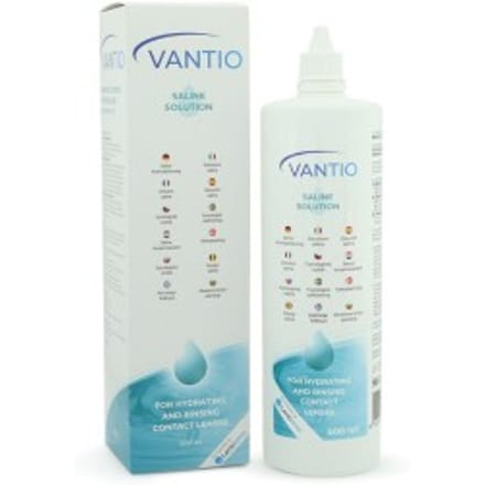 Vantio physiological saline lenzenvloeistof 500 ml