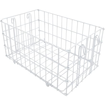 40x26x20cm Achtermand Opvouwbaar Metaal Roestbestendig Grote Capaciteit Rolstoelmand white