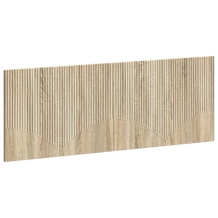 vidaXL - Wandgemonteerd - Hoofdbord - HOORN - Sonoma - Eiken - Bewerkt - hout