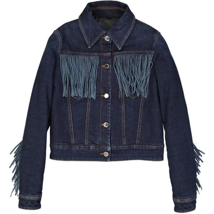 Frankie Morello Blauw Katoenen Denim Jas