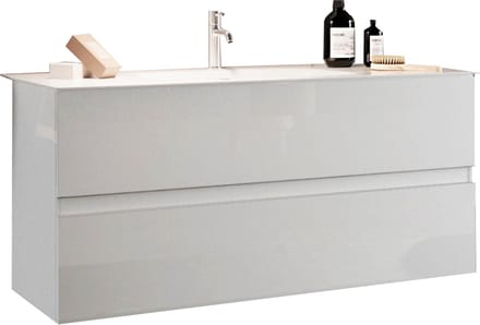Allure - Wit wastafelmeubel met wasbak - 82 cm - wandmodel