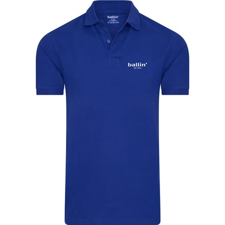 Ballin Est. 2013 - Heren Polo SS Basic Polo - Blauw - Maat L