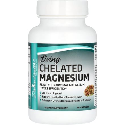 Divine Health, Living, Gecheleerd Magnesium, 60 Capsules