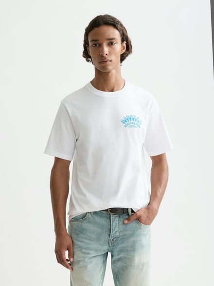 Scotch & Soda Front And Back Artwork Regular-Fit T-Shirt