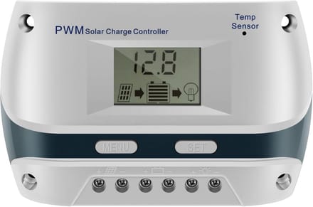 10A PWM Zonne-Laadregelaar met LCD-display voor 12V/24V Zonnepanelen