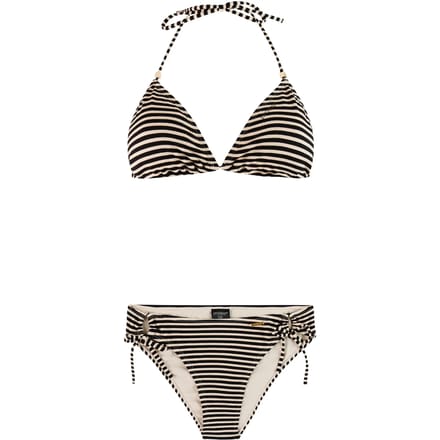 Protest PRTMatch - Triangel bikini set Dames - Koordsluiting - Uitneembare vulling - Normale pasvorm - Medium dekking - Crème