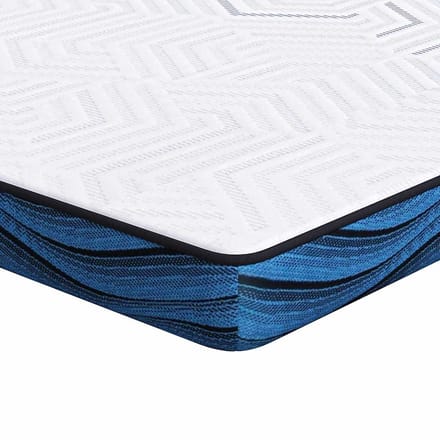 vidaXL - Matras - Topper - 80 - x - 200 - cm - dik - Jacquard - stof - Wit