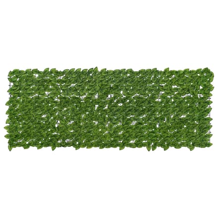 vidaXL - Balkonscherm - met - bladeren - Groen - en - Geel - 200 - x - 75 - cm