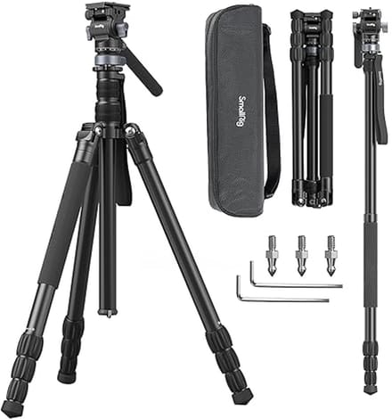Professionele Video Tripod tot 184cm | Lichtgewicht en Draagbaar voor Vloggen
