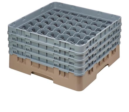 Cambro Camrack vaatwaskorf met 49 compartimenten max. glashoogte 21.5cm